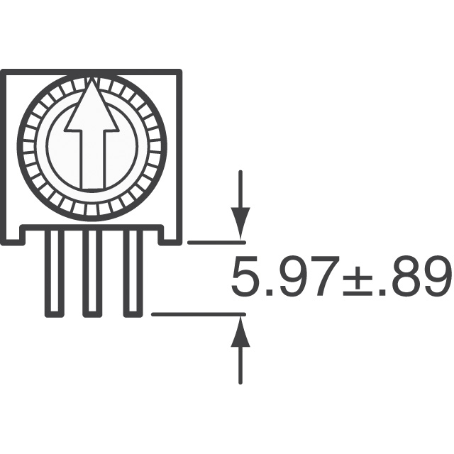 3386X-1-103TLF Bourns Inc.  Potenciómetros de ajuste